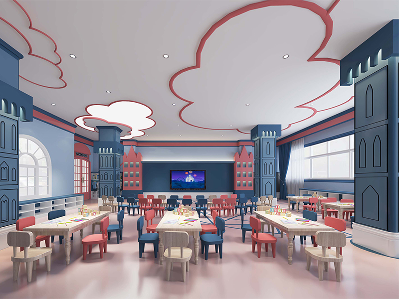 美式托兒所教室裝修設計效果圖