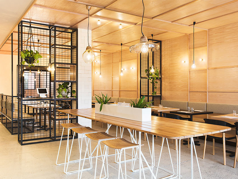 現(xiàn)代簡約風格餐飲店裝修設計風格