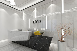 現(xiàn)代科技公司辦公室裝修設(shè)計(jì)全景圖