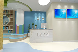 早教培訓班裝修設計全景效果圖